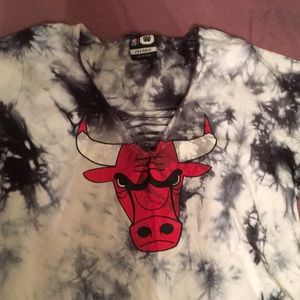 Chicago Bulls Tie dye long sleeve bodysuit size 2X